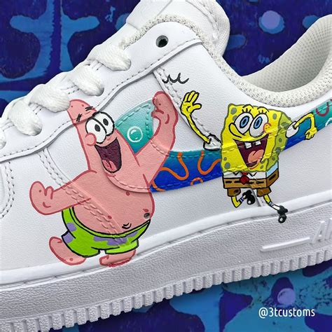 SpongeBob SquarePants Air Force 1 Custom - Daniel Customs