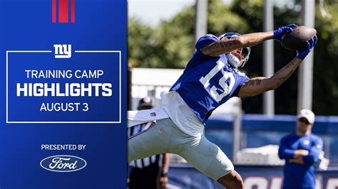 Training Camp: TOP Highlights! Kenny Golladay, Kayvon Thibodeaux | New York Giants - Win Big Sports