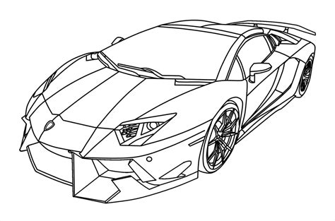 Immagini Da Colorare Di Lamborghini - Coloring Collection Immagini