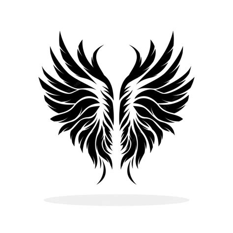 Premium Vector | Wings icon black icon of wings on white background ...