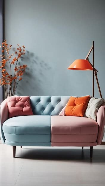 Premium AI Image | Classic modern colorful sofa isolated that are super ...