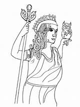 Athena Coloring Pages  Free Printable For Kids sketch template