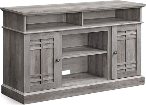 Modern Farmhouse Wood TV Stand & Media Entertainment Center Console ...