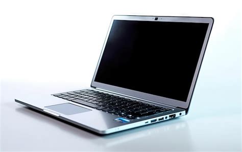 Premium Photo | A laptop with a black screen that says " touchscreen ...