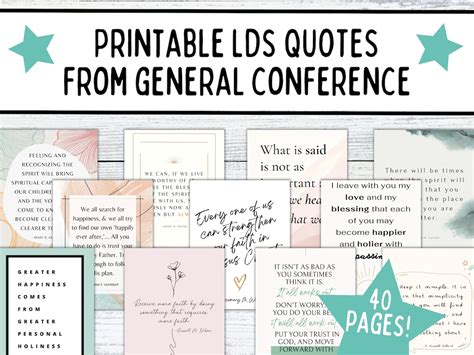 LDS Quotes From General Conference Printable LDS Quotes LDS General ...