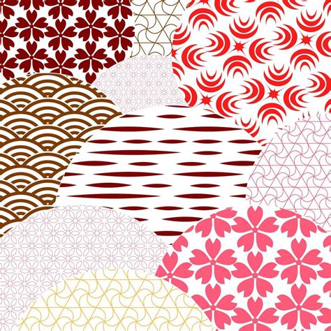 Japanese and chinese vector pattern. Asian background. Retro style ...