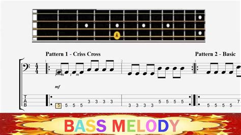 Common Bass Patterns - 1 to 10 - Beginner Bass Lesson - YouTube