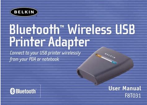 Bluetooth™ Wireless USB Printer Adapter