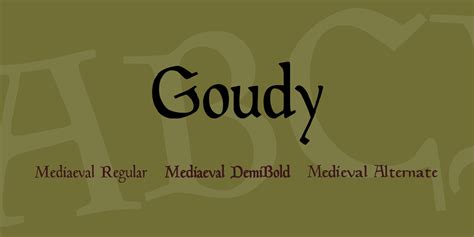 Goudy Font