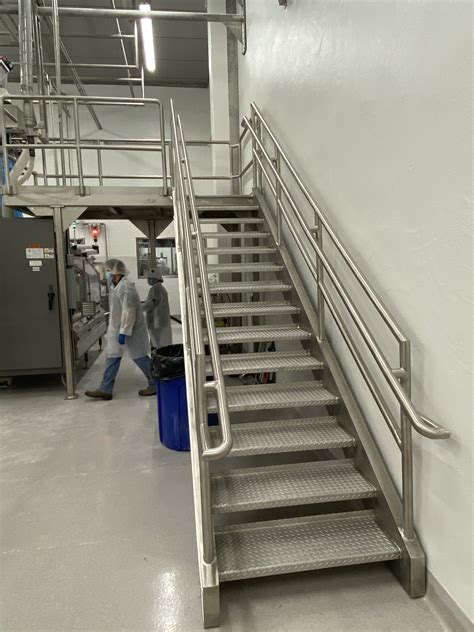 Food Grade Stainless Steel Access Platform & Stairs | Kennedy, Gustafson & Cole