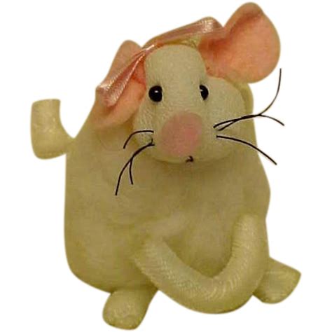 Little Fuzzy Mouse Just Adorable! from goldendaydreams on Ruby Lane