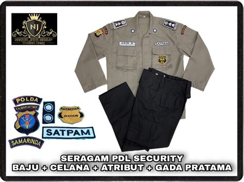 Baju Seragam PDL Security Satpam Model Terbaru / Pakaian Pria/KEMEJA ...