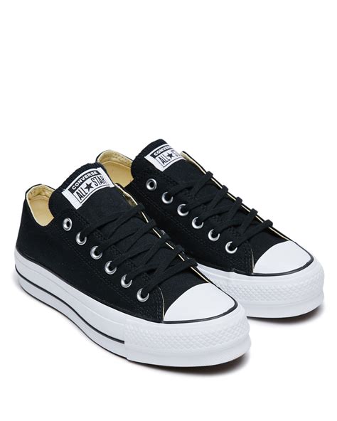 Converse Womens Chuck Taylor All Star Lift Ox Shoe - Black Garnet ...