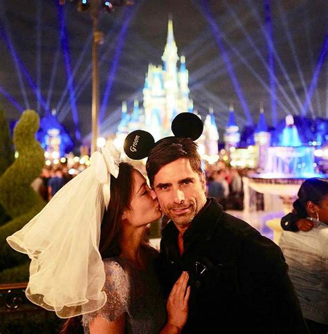 John Stamos, Caitlin McHugh Celebrate First Wedding Anniversary at Disneyland