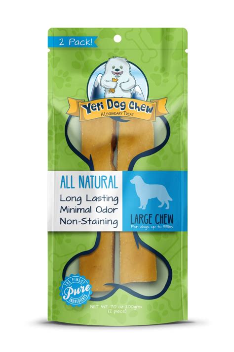 All Natural Long lasting - Large 2Pcs - Yeti Dog Chew