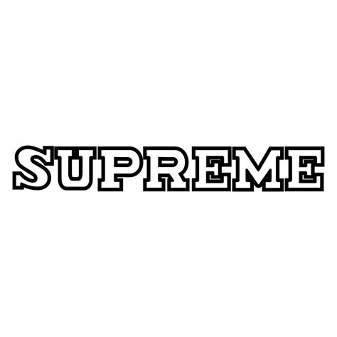 Supreme Logo Black and White – Brands Logos