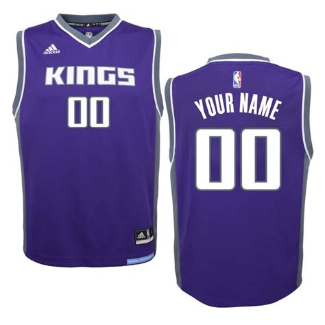 Youth Sacramento Kings adidas Purple 2016 - 17 Custom Road Replica ...