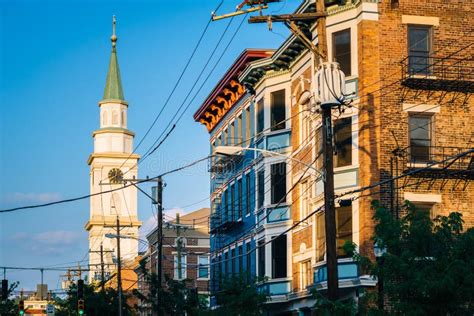 Architecture in Over-the-Rhine, Cincinnati, Ohio Stock Image - Image of ...