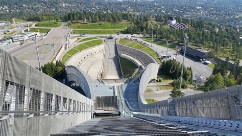 Holmenkollen ski jump view (Norway) - YouTube