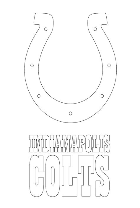 Indianapolis Colts Logo Coloring Page - Free Printable Coloring Pages