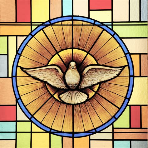 Holy-Spirit-Dove-Stained-Glass - St Gabriel Catholic Radio