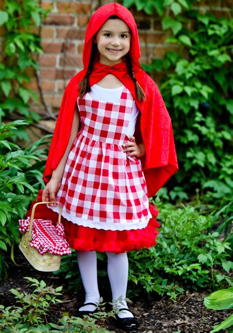 Kids Red Riding Hood Tutu Costume