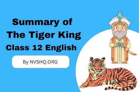 The Tiger King Summary: Class 12 English