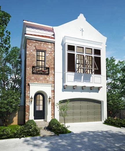 townhouse floor plan 3 car garage - Google Search Row House, City House, Residential ...