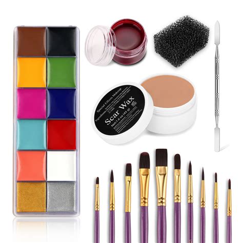 Buy Professional Special Effects SFX Makeup Kit,12 Colors Face Body ...