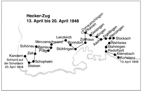 13.04.1848: Beginn des "Heckerzugs" - Demokratiegeschichten