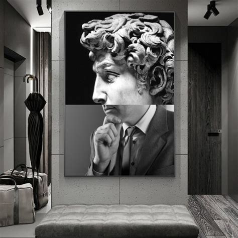 Sculpture of David Canvas Paintings on the Wall Art Posters And Prints Nordic Art Canvas Wall ...