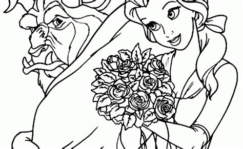 Coloring Beauty And The Beast Characters Coloring Pages Belle And Beast – Otosection