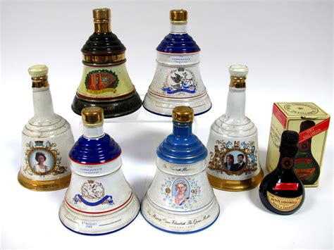 Whisky - Collection of Bell's Scotch Whisky Commemorative Bells, including; Queen Elizabeth II 60