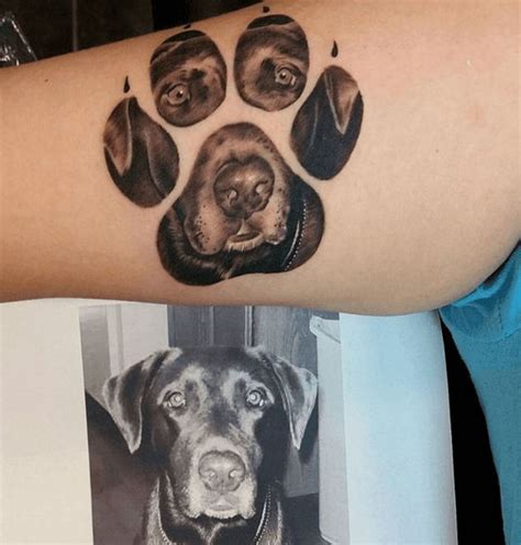 Top 20 Dog Paw Tattoos To Be Cherished And Admired | Pawprint tattoo ...