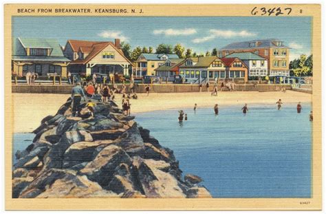 Beach from breakwater, Keansburg, N.J. - Digital Commonwealth