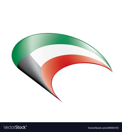 Kuwait flag Royalty Free Vector Image - VectorStock