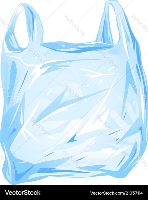 Plastic bag isolated Royalty Free Vector Image