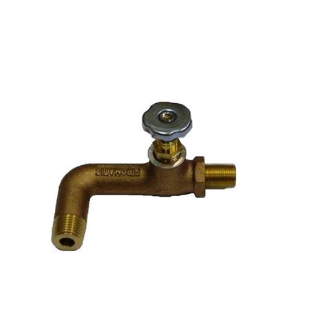 Firomatic 1/2 in. x 3/8 in. Bronze Oil Shutoff Valve-12350P - The Home Depot