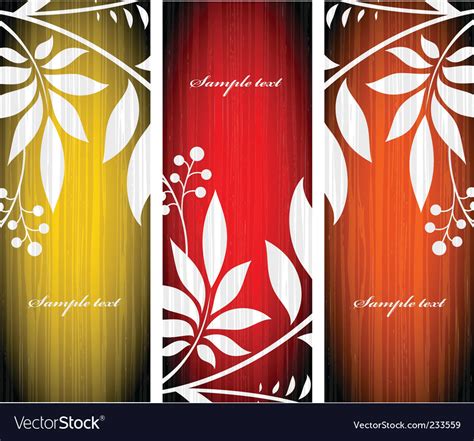 Autumn greeting cards Royalty Free Vector Image