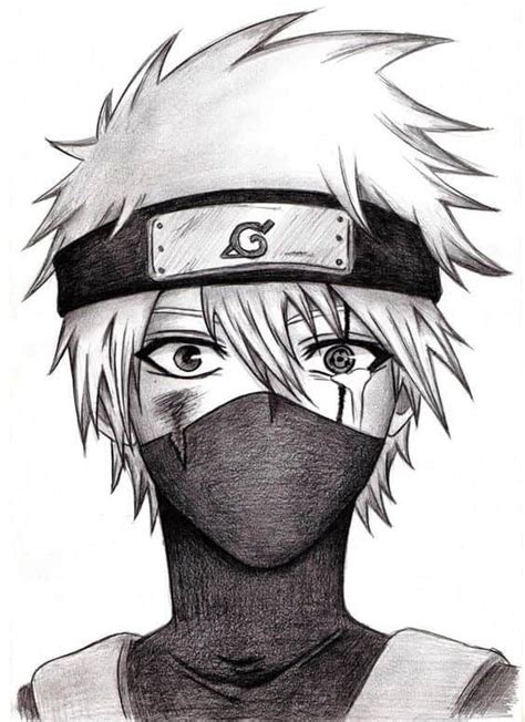 Mükemmel Anime Çizimler - TOP50 | Pixselle | Naruto art, Kakashi, Naruto sketch