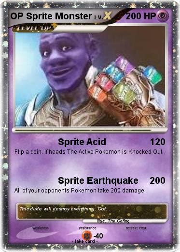 Pokémon OP Sprite Monster - Sprite Acid - My Pokemon Card