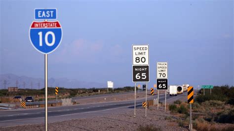 Texas Dot Speed Limit Map