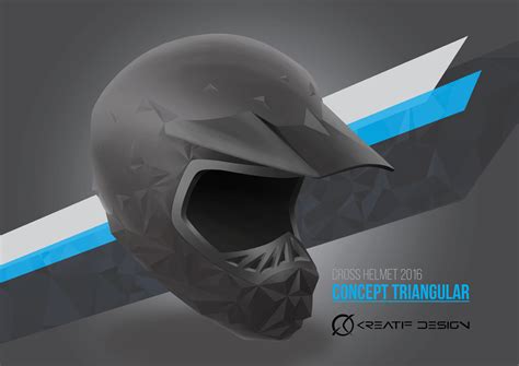 Industrial design study: Motocross helmet design - Kreatif Design