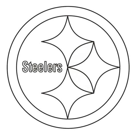 pittsburgh steelers from nfl teams coloring logo pages | Football coloring pages, Sports ...