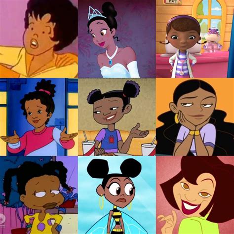 Black Tv Cartoon Characters