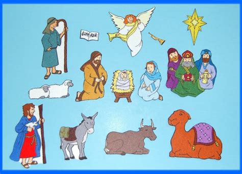 Birth of Jesus Nativity Felt Flannel Board Set Christmas | Etsy