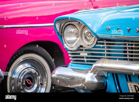 Colorful classic American cars from the 1950s , Havana, Cuba Stock Photo - Alamy