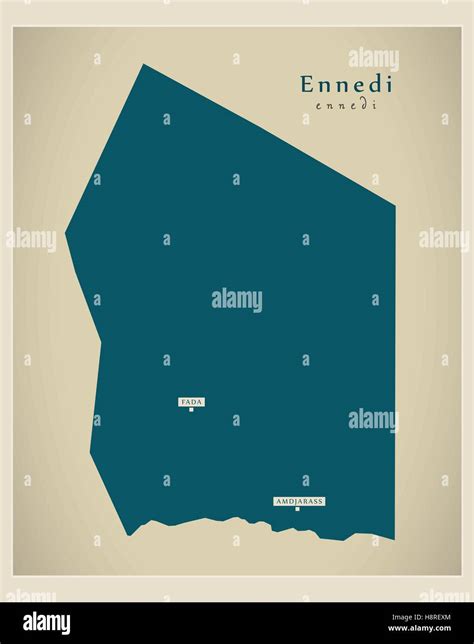 Modern Map - Ennedi TD Stock Vector Image & Art - Alamy