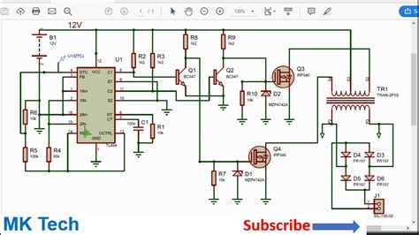 12v Dc To 12v Ac Inverter Circuit Diagram