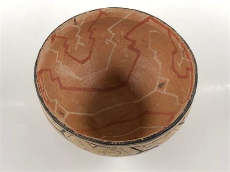 Lot - Early Native American Polychrome Pottery Bowl